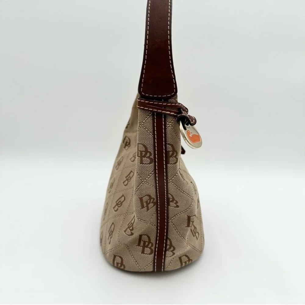 Dooney & Bourke Y2K Beige Monogram Hobo Bag